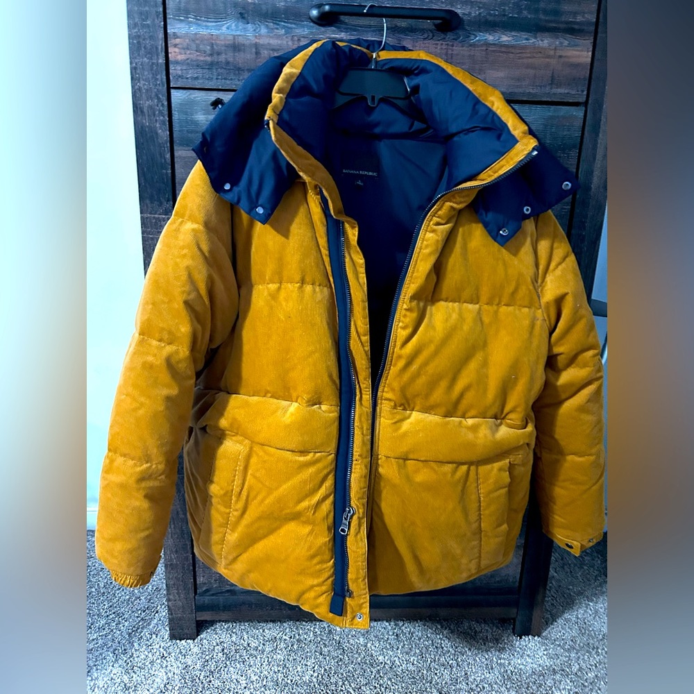 Banana Republic Down Jacket, Corduroy